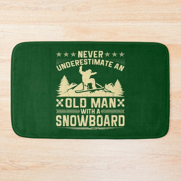 Item preview, Mens Never Underestimate An Old Man with a Snowboard 434 designed and sold by Studio12b.