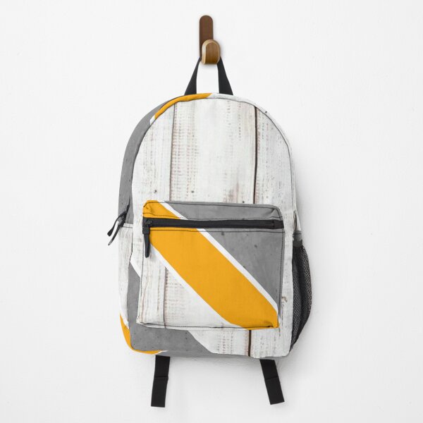 Item preview, White wood and gray concrete with golden yellow designed and sold by Ninaeva.