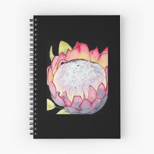 Item preview, Protea black background designed and sold by lisaaddinsall.