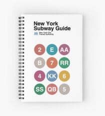 New York Subway Guide // White Spiral Notebook