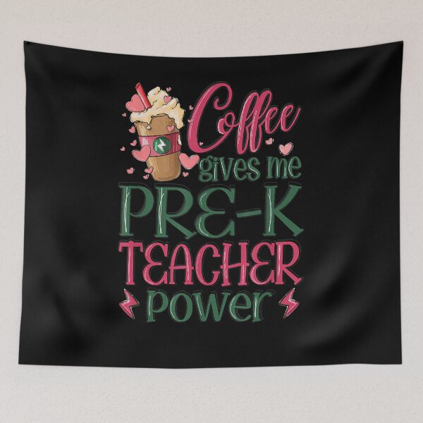 Item preview, Coffee Gives Me Pre K Teacher Power  designed and sold by DosuIsora.