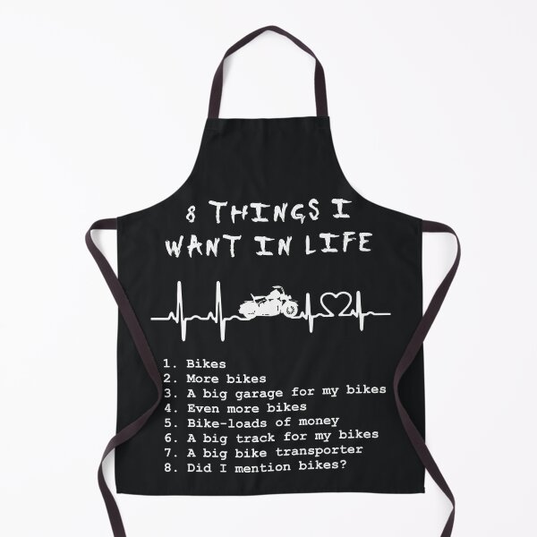 Item preview, 8 things I want in life: bikes (heart ECG, white) designed and sold by SolidEarthArt.