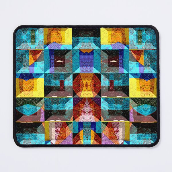 Item preview, POWERFUL LUMINOUS RADIAL COSMIC LABYRINTH PATCHWORK -  SPIRITUAL AWAKENING CUBIC GEOMETRIC ART PATTERN IN DEEP* designed and sold by Ralek.
