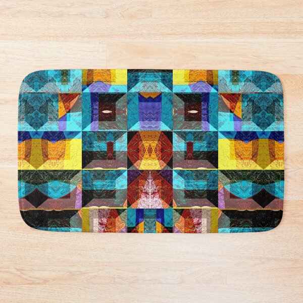 Item preview, POWERFUL LUMINOUS RADIAL COSMIC LABYRINTH PATCHWORK -  SPIRITUAL AWAKENING CUBIC GEOMETRIC ART PATTERN IN DEEP* designed and sold by Ralek.