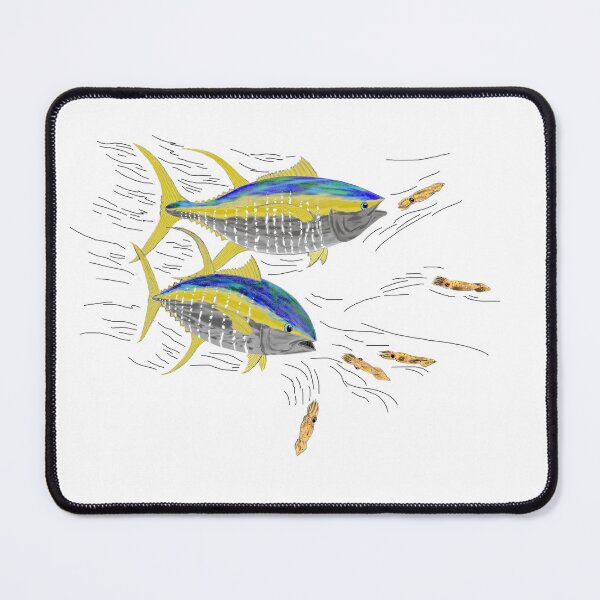 Item preview, Ahi chasing squid sticker designed and sold by kylepeacockart.