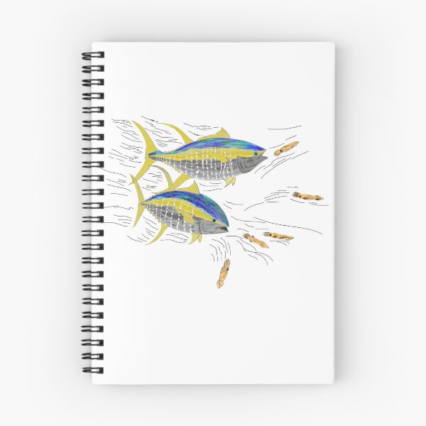 Item preview, Ahi chasing squid sticker designed and sold by kylepeacockart.