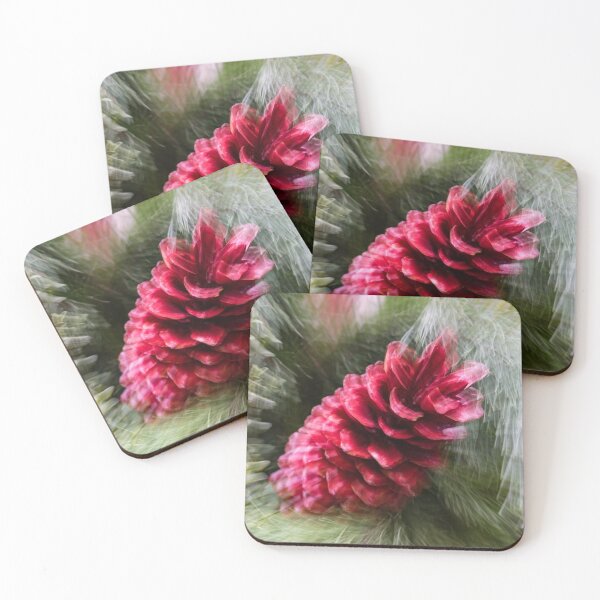 Item preview, Abstract Christmas - a Single Pine Cone Blast designed and sold by Georgia Mizuleva.