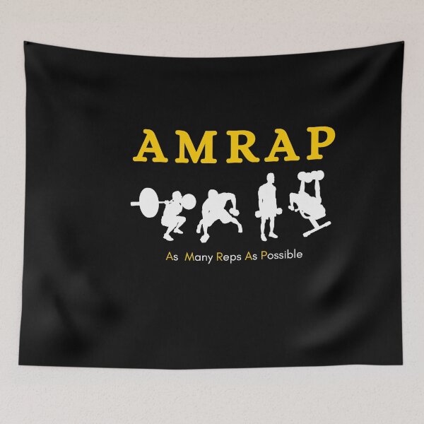 Item preview, AMRAP (As Many Reps As Possible) designed and sold by The Shark  Designer.