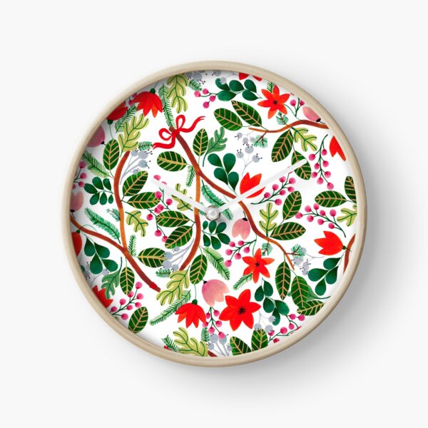 Item preview, Christmas Floral Pattern designed and sold by artiisan.