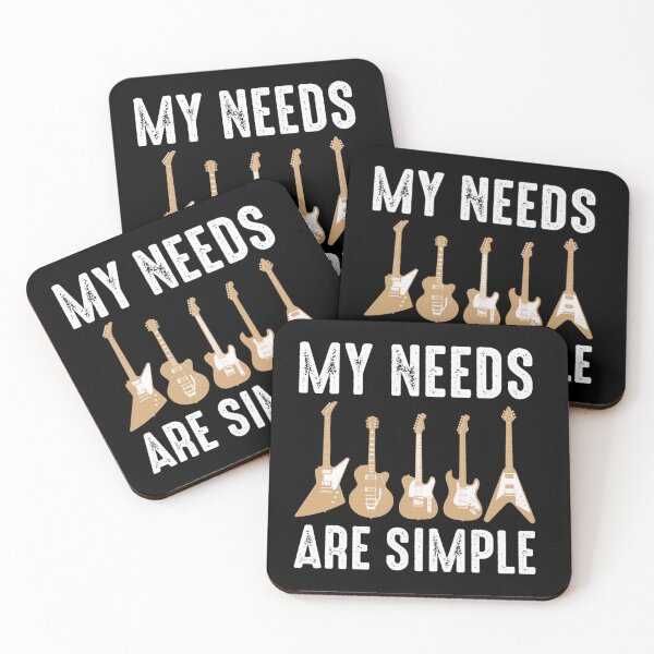 Item preview, My Needs Are Simple Funny Guitarist Essential T-Shirt designed and sold by saelihuyghem.