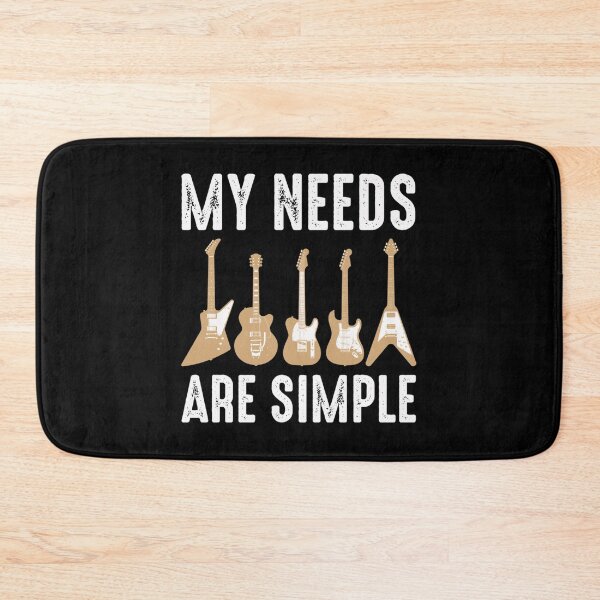 Item preview, My Needs Are Simple Funny Guitarist Essential T-Shirt designed and sold by saelihuyghem.