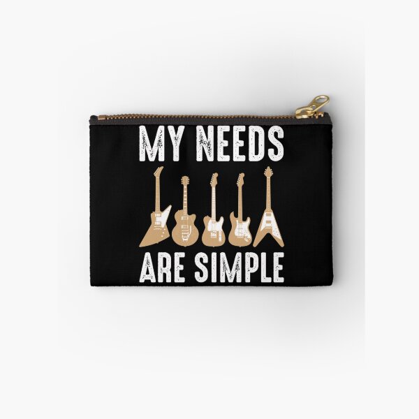 Item preview, My Needs Are Simple Funny Guitarist Essential T-Shirt designed and sold by saelihuyghem.