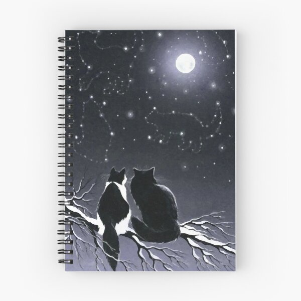 Item preview, Two Cats, Moon and Stars designed and sold by Pavnud.