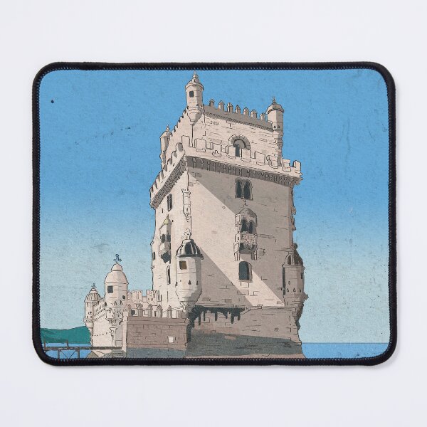 Item preview, Belém Tower, Tower of Saint Vincent Lisbon Illustration  designed and sold by Wall-Art-Sketch.