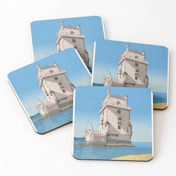 Item preview, Belém Tower, Tower of Saint Vincent Lisbon Illustration  designed and sold by Wall-Art-Sketch.