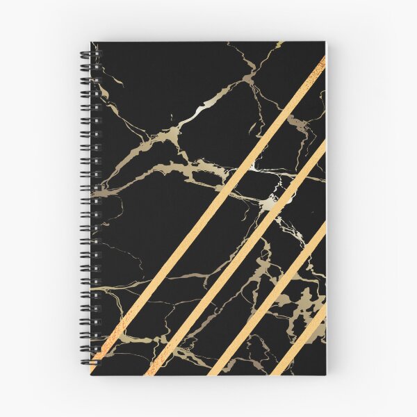 Artikelvorschau, Schwarzer Marmor und goldene Linien (geometrisches Design) entworfen und verkauft von MindedInc.