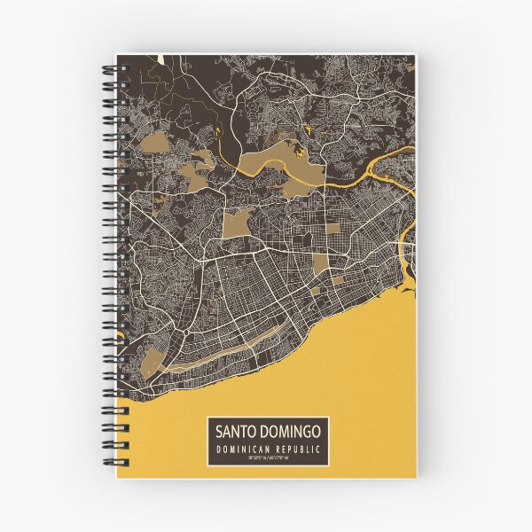Item preview, Santo Domingo City Map of Dominican Republic - Pastel designed and sold by deMAP.