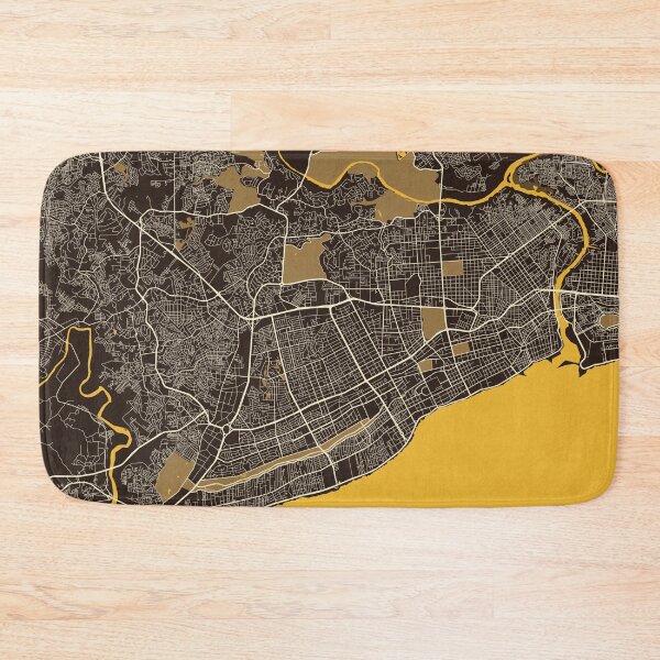 Item preview, Santo Domingo City Map of Dominican Republic - Pastel designed and sold by deMAP.