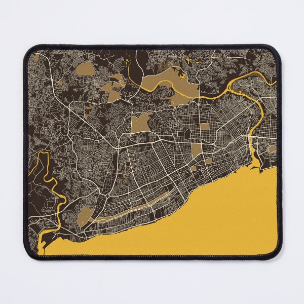 Item preview, Santo Domingo City Map of Dominican Republic - Pastel designed and sold by deMAP.