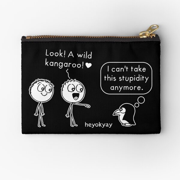 Kangaroo / Penguin Zipper Pouch