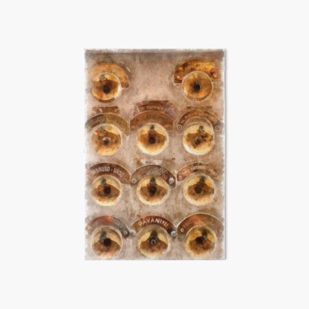 Eleven Brass Doorbells, Venice, Italy Art Board Print