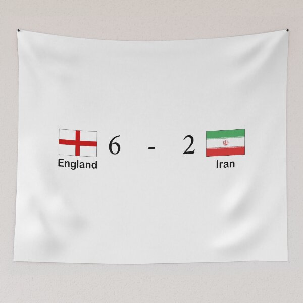 Aperçu de l'œuvre Angleterre vs Iran - Buts Coupe du Monde 2022 - Angleterre 2022 coupe du monde - Iran 2022 coupe du monde - Angleterre - Iran créée et vendue par Stixdesigns.