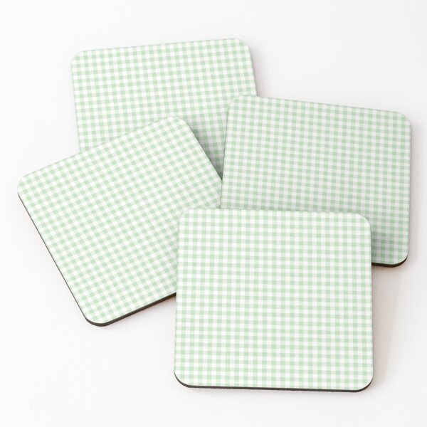 Item preview, aesthetic pastel green flannel pattern  designed and sold by -justb-.