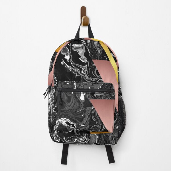 Item preview, Pink and Golden Pyramid (Black Marble) Geometry designed and sold by MindedInc.