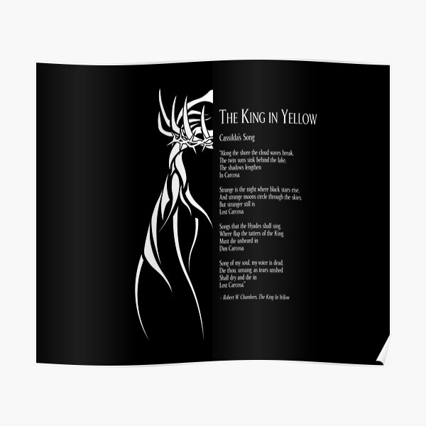 "The King in Yellow" Poster for Sale by Deefurdee Redbubble