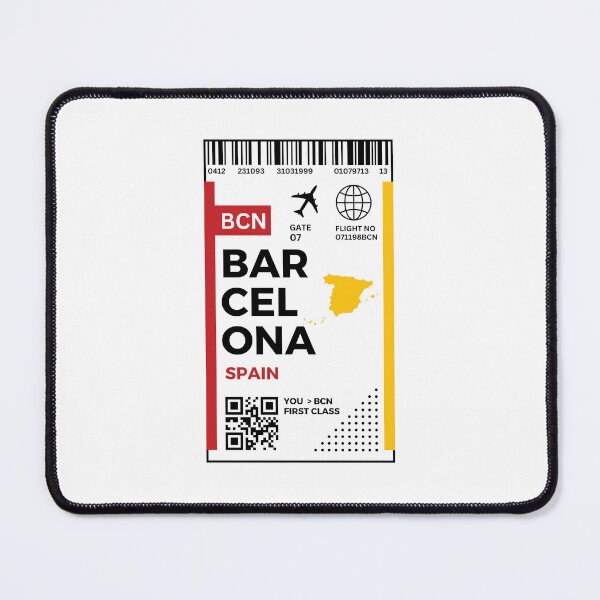 Item preview, Barcelona Flight Ticket Boarding Pass Travel designed and sold by Supra Designs.