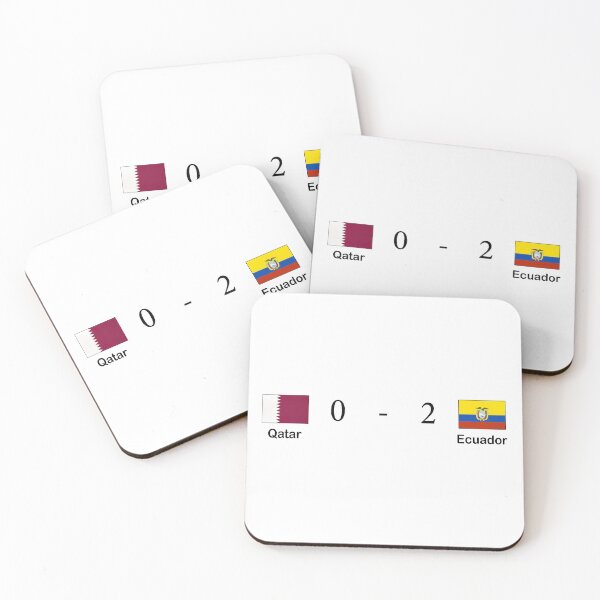 Item preview, Qatar vs Ecuador - Goals World Cup 2022  - Qatar 2022 world cup - Ecuador 2022 world cup -  Qatar - Ecuador designed and sold by Stixdesigns.