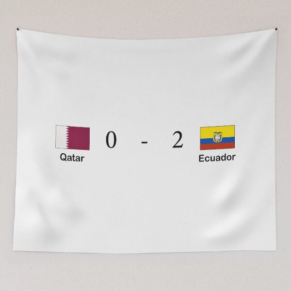 Item preview, Qatar vs Ecuador - Goals World Cup 2022  - Qatar 2022 world cup - Ecuador 2022 world cup -  Qatar - Ecuador designed and sold by Stixdesigns.