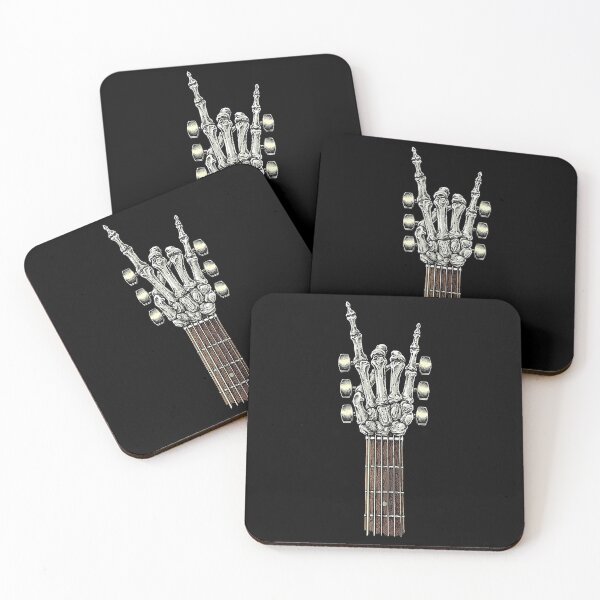Item preview, Rock On Guitar Neck - With A Sweet Rock & Roll Skeleton Hand designed and sold by Anna Turner.