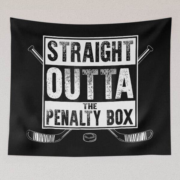 Item preview, Ice Hockey Player Straight Outta The Penalty Box designed and sold by Anna Turner.