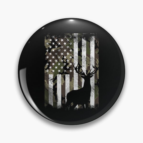 Item preview, Camo American Flag Deer Elk Buck Hunting USA Hunter designed and sold by Anna Turner.