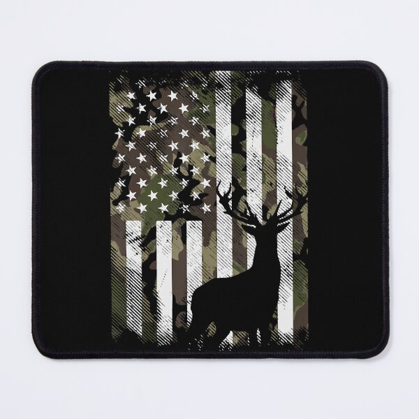 Item preview, Camo American Flag Deer Elk Buck Hunting USA Hunter designed and sold by Anna Turner.