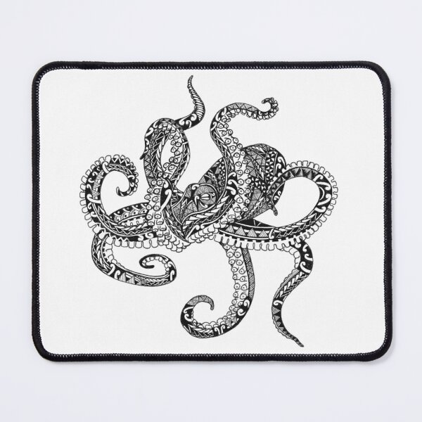 Item preview, Octopus with Polynesian patterns designed and sold by kylepeacockart.