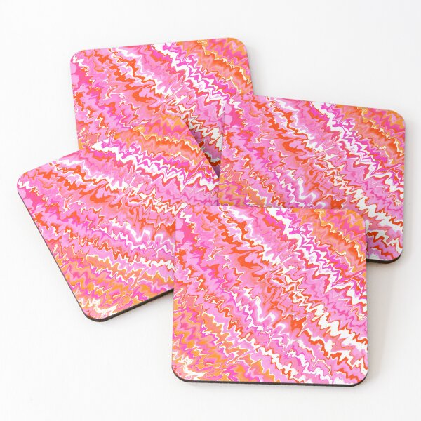 Item preview, Modern Liquid Swirl Abstract Pattern Vibrant Neon Pink, Pink Tones, Orange Tones, Multicolor Design.png designed and sold by theprintedclub.