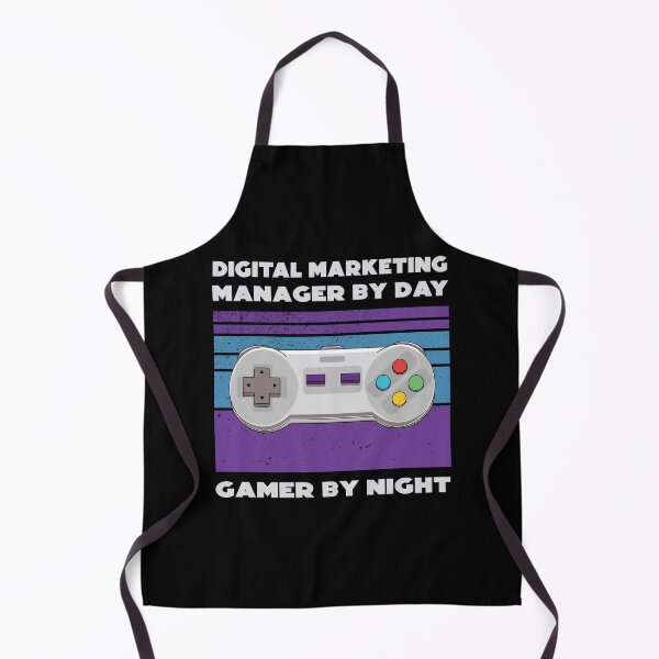 Item preview, Digital marketing manager by day gamer by night, funny games lovers, job, humor, joke, meme, gamer worker designed and sold by SGS-.