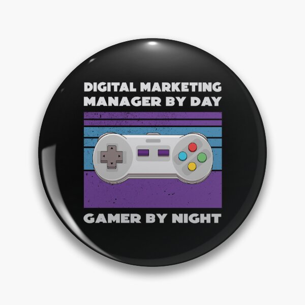 Item preview, Digital marketing manager by day gamer by night, funny games lovers, job, humor, joke, meme, gamer worker designed and sold by SGS-.