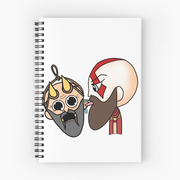 Item preview, Kratos and Mimir designed and sold by Trashmageddon.