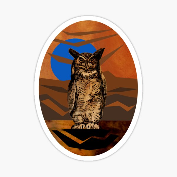 Curious Critters - Great Horned Owl Sticker