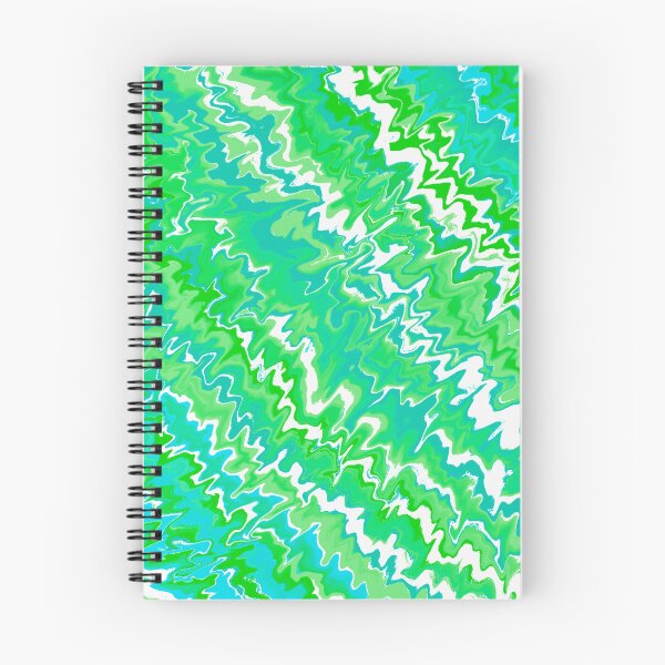 Item preview, Modern Liquid Swirl Abstract Pattern Vibrant Pastel Turquoise, Green, Blue Tones and Green Tones Multicolor Design designed and sold by theprintedclub.
