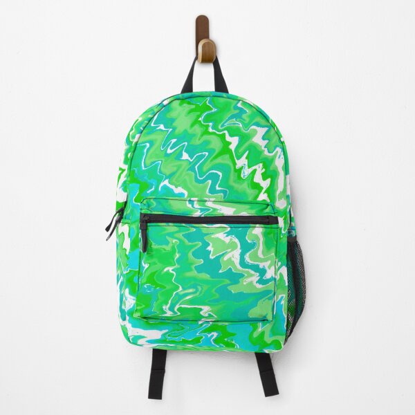 Item preview, Modern Liquid Swirl Abstract Pattern Vibrant Pastel Turquoise, Green, Blue Tones and Green Tones Multicolor Design designed and sold by theprintedclub.