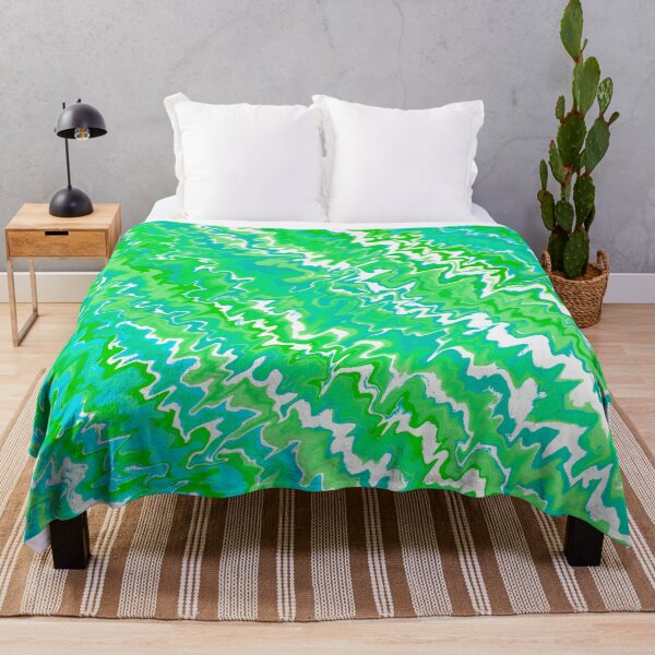 Item preview, Modern Liquid Swirl Abstract Pattern Vibrant Pastel Turquoise, Green, Blue Tones and Green Tones Multicolor Design designed and sold by theprintedclub.