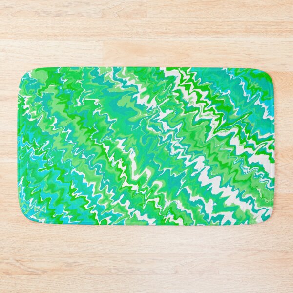 Item preview, Modern Liquid Swirl Abstract Pattern Vibrant Pastel Turquoise, Green, Blue Tones and Green Tones Multicolor Design designed and sold by theprintedclub.