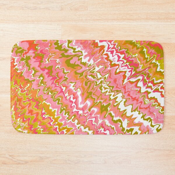 Item preview, Modern Liquid Swirl Abstract Pattern Vibrant Pastel Orange and Pink, Pink Tones, Green Tones and Orange Tones Multicolor Design designed and sold by theprintedclub.