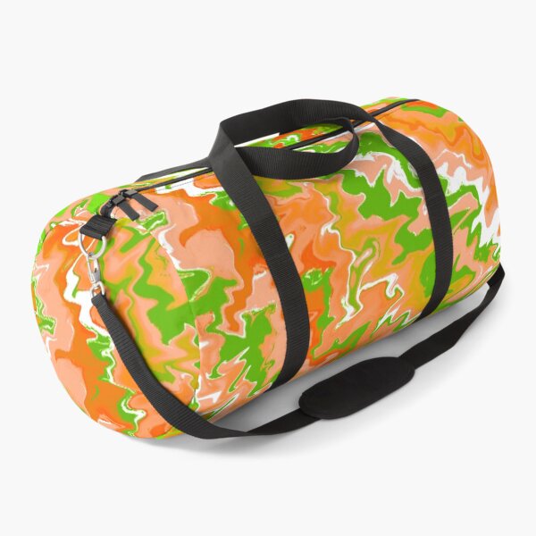 Item preview, Modern Liquid Swirl Abstract Pattern Vibrant Pastel Orange, Green and Yellow, Green Tones, Yellow Tones and Orange Tones Multicolor Design designed and sold by theprintedclub.