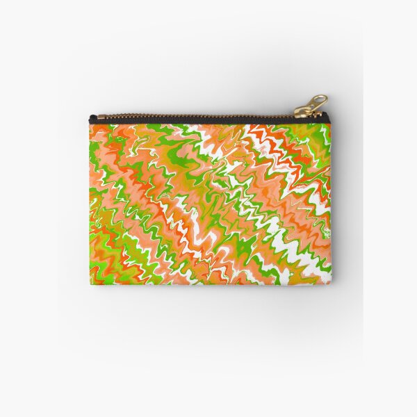 Item preview, Modern Liquid Swirl Abstract Pattern Vibrant Pastel Orange, Green and Yellow, Green Tones, Yellow Tones and Orange Tones Multicolor Design designed and sold by theprintedclub.
