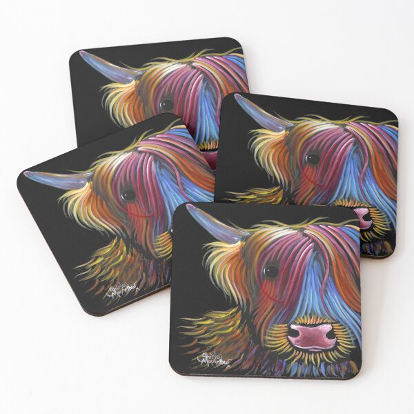 Item preview, Scottish Highland Cow ' PoDGER ' by Shirley Macarthur designed and sold by Shirley MacArthur Art.